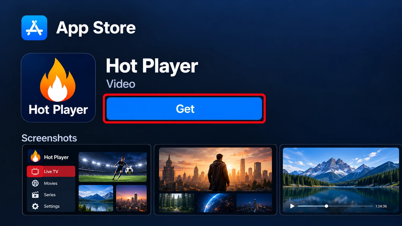 ثبّت Hot Player — رسم توضيحي