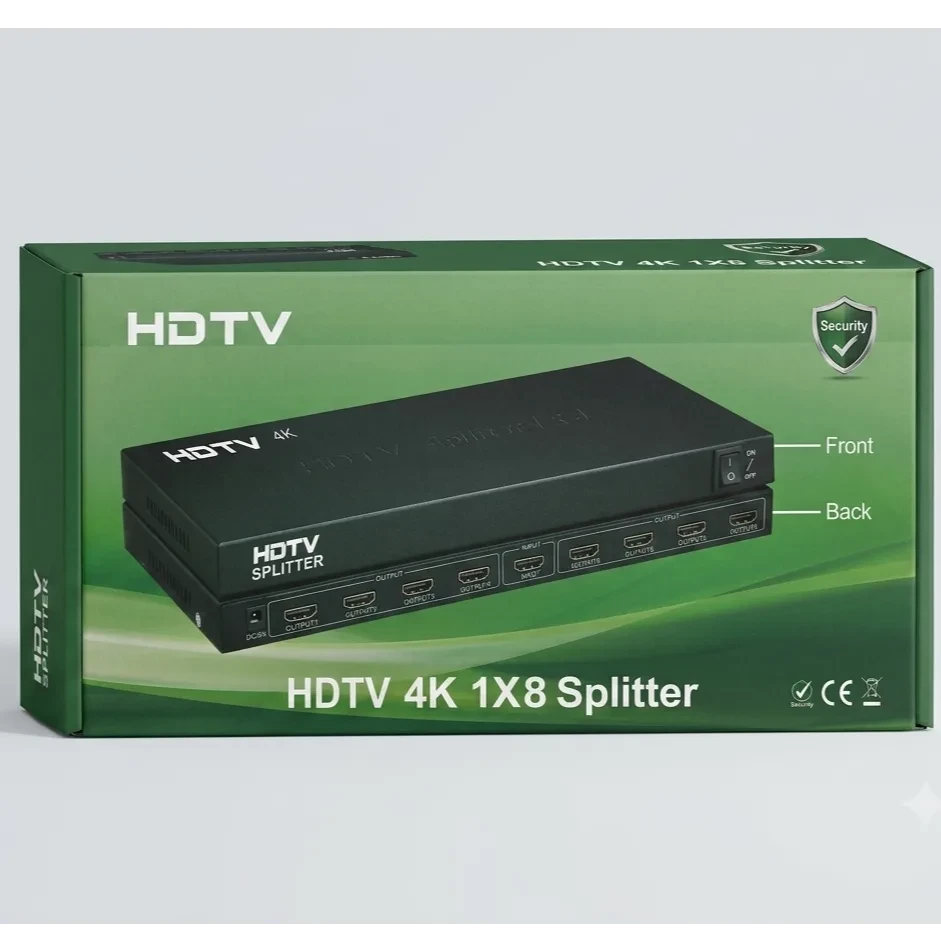 موزعات الصورة ل 8 شاشات (HDMI Splitters 1x8 4k)